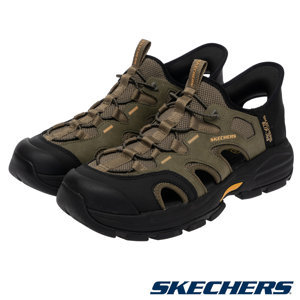 SKECHERS 斯凱奇 男鞋 休閒系列涼拖鞋 瞬穿舒適科技 FAIRPORT - 205475OLBK