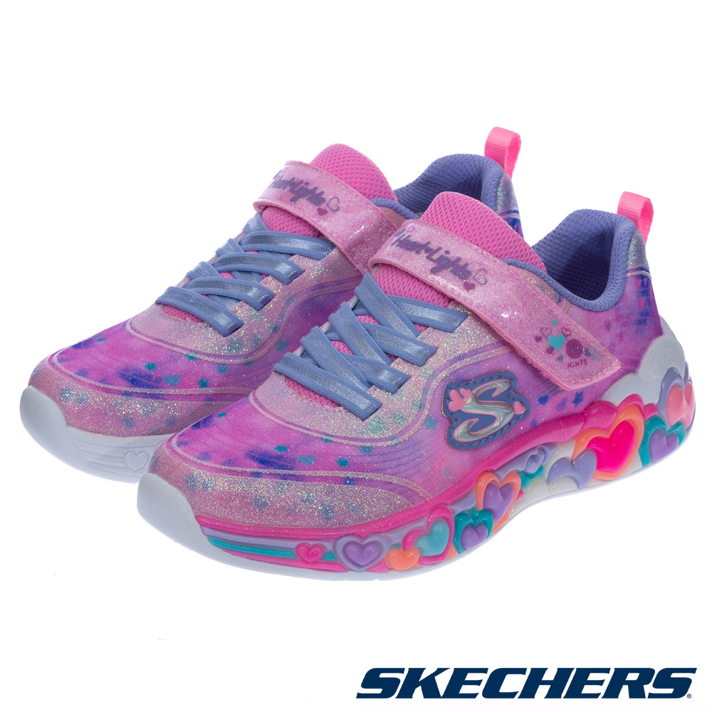 SKECHERS 斯凱奇 童鞋 女童系列燈鞋 ETERNAL HEART LIGHTS - 302696LLPMT