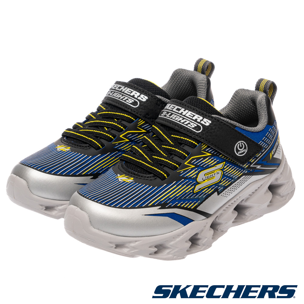 SKECHERS 斯凱奇 童鞋 男童系列燈鞋 VORTEX 2.0 - 400605LSLBK
