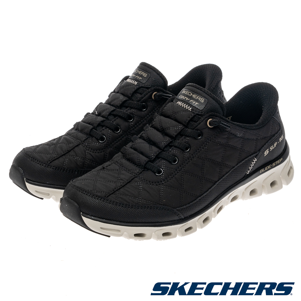 SKECHERS 斯凱奇 女鞋 休閒系列 瞬穿舒適科技 GLIDE-STEP - COZY FIT 寬楦款 - 104556WBKNT