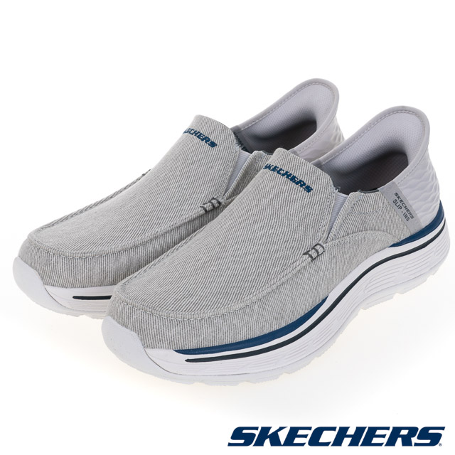 SKECHERS 斯凱奇 男鞋 休閒鞋 休閒系列 瞬穿舒適科技 REMAXED - 204839GRY