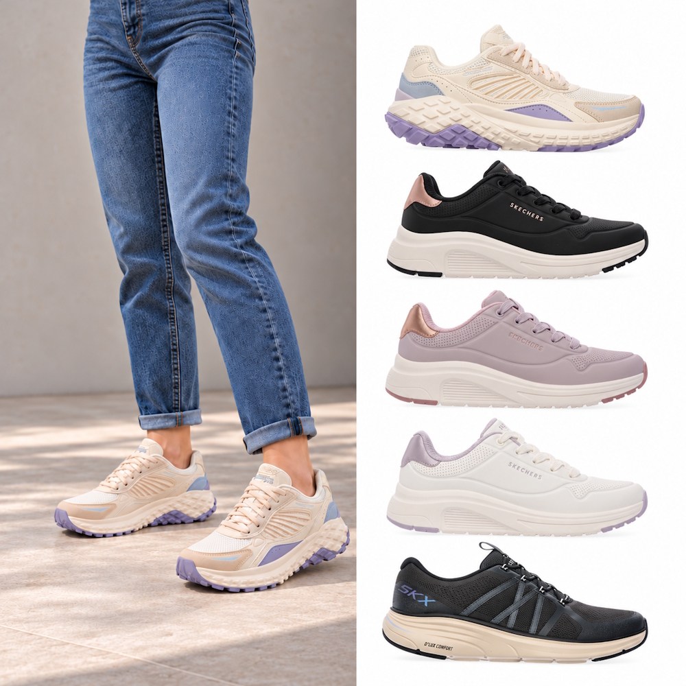 SKECHERS 斯凱奇 女鞋 潮流運動休閒鞋(多款任選)
