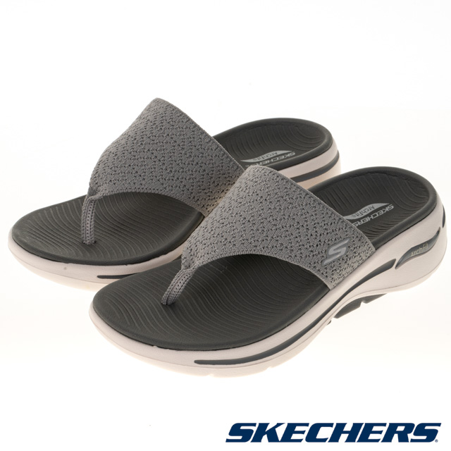 SKECHERS  女鞋 健走系列 涼拖鞋 GO WALK ARCH FIT SANDAL - 140221GRY