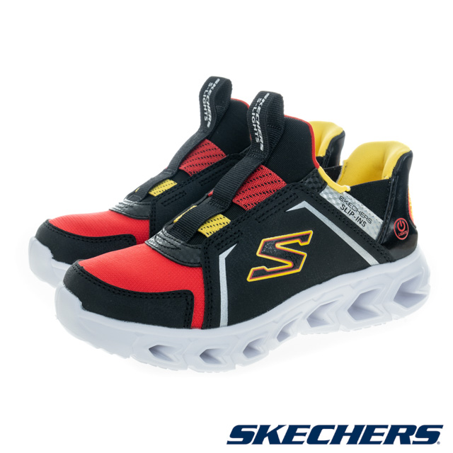 SKECHERS 斯凱奇  童鞋 男童系列 燈鞋 瞬穿舒適科技 HYPNO-FLASH 2.0 - 403830LBKRD