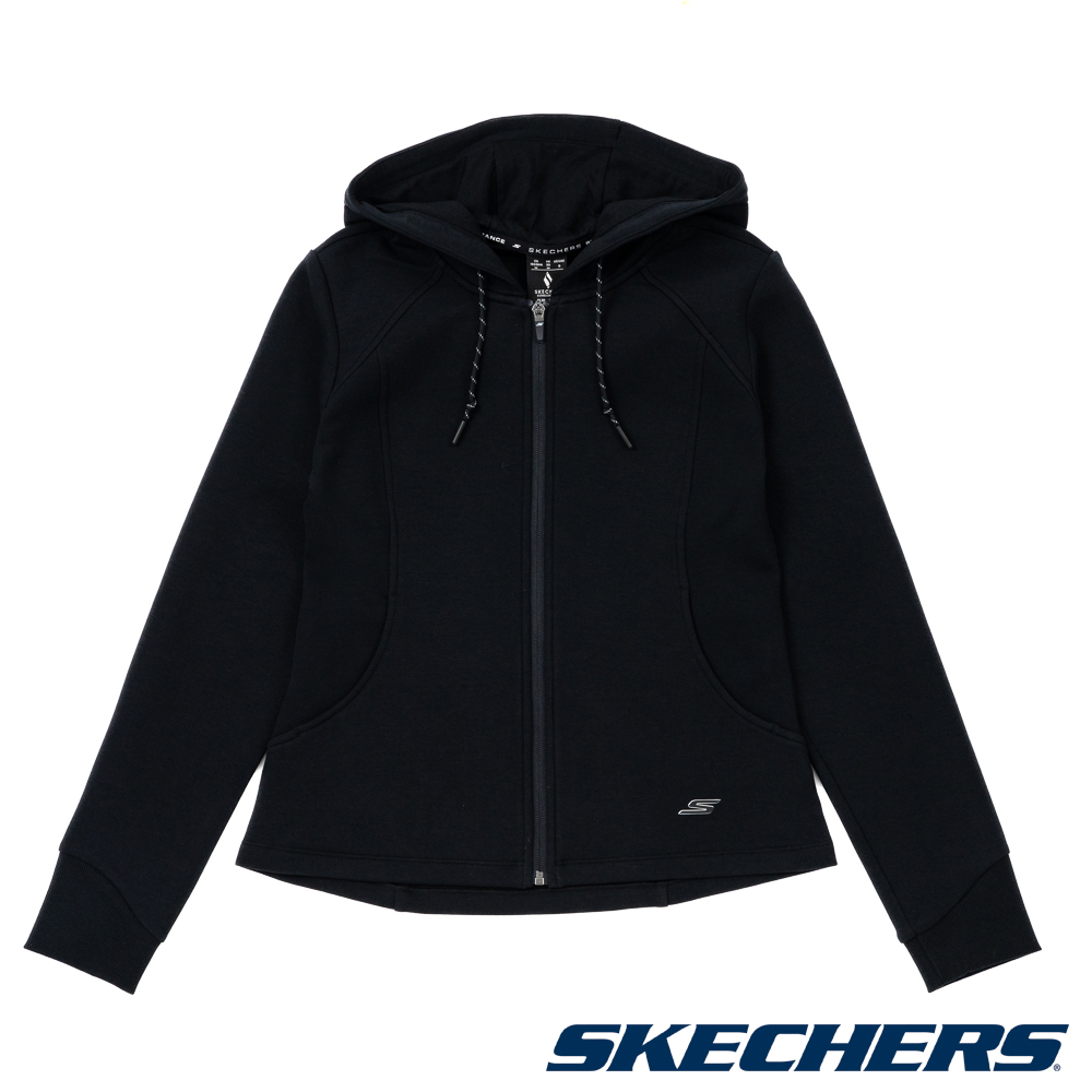 SKECHERS 斯凱奇 女拉鍊連帽外套 - P425W065-0018