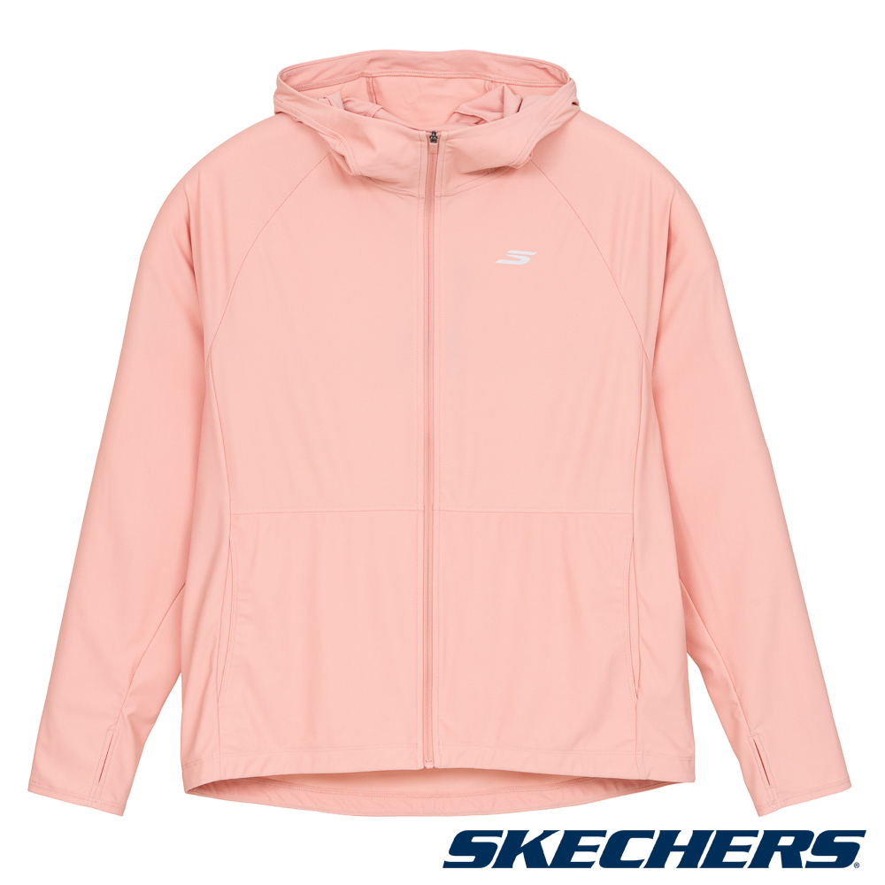 SKECHERS 斯凱奇 女拉鍊連帽外套 - SP126U017-001T