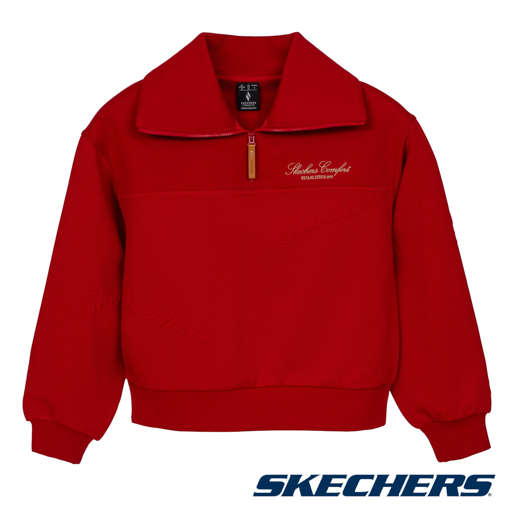 SKECHERS 斯凱奇 女長袖衛衣(半開襟) 2026 CNY - L126W007-03LC