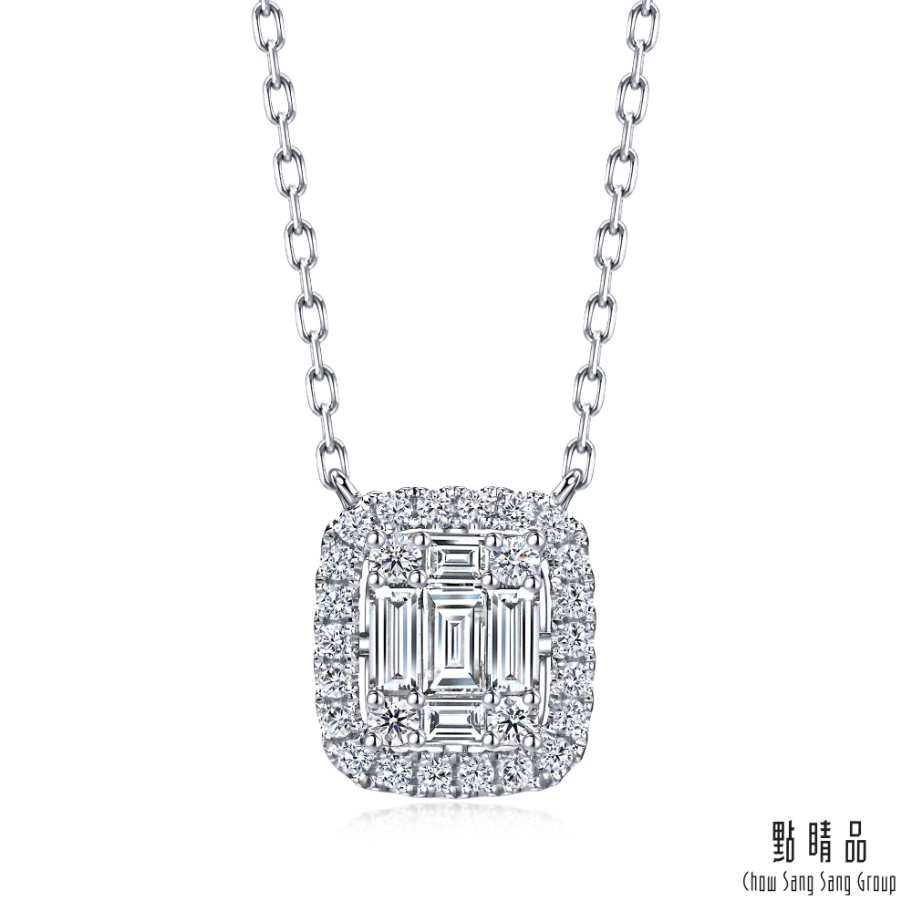 Chow Sang Sang Group 點睛品 40分 鑽之頌 18K金鑽石項鍊