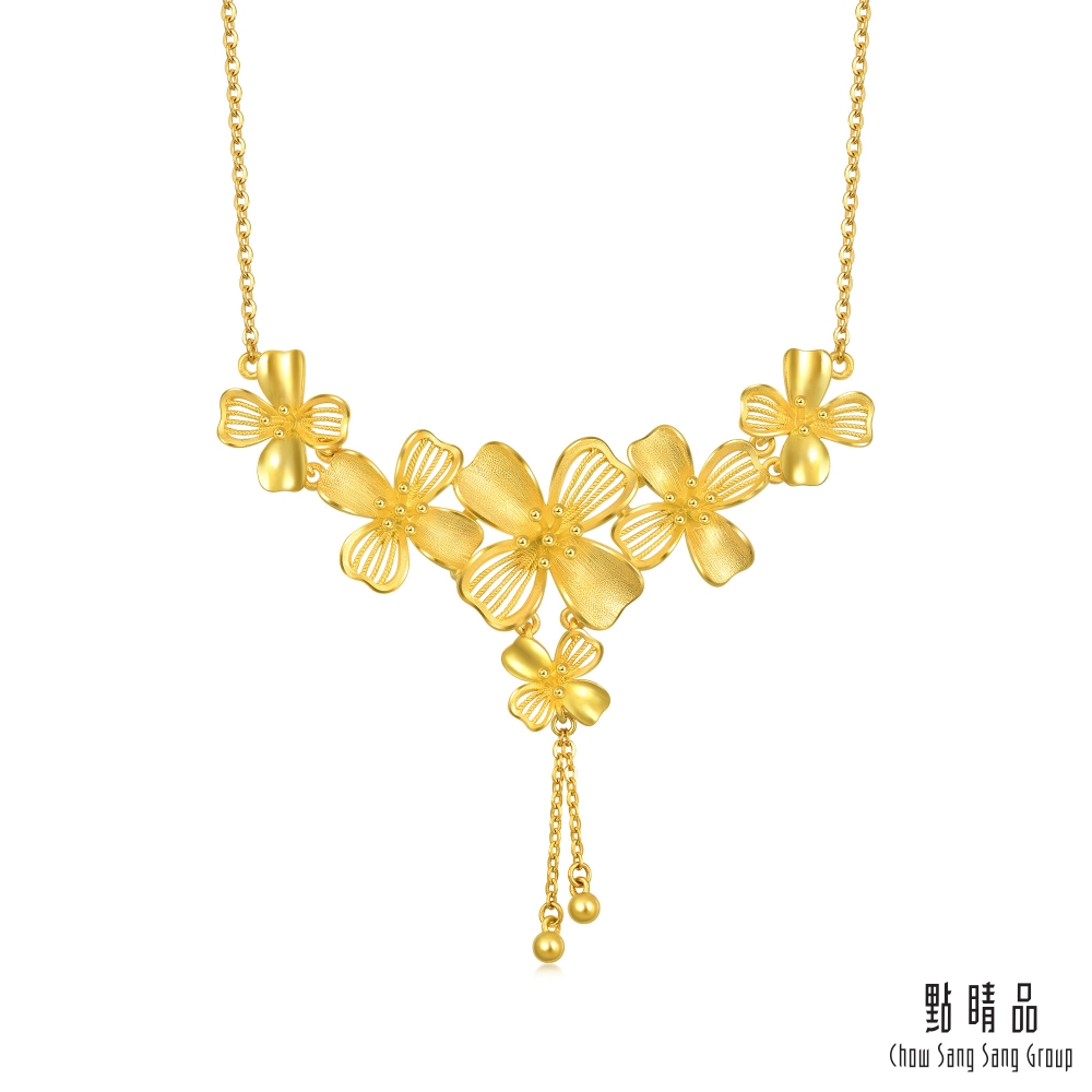 Chow Sang Sang Group 點睛品 桂花 婚嫁黃金項鍊_計價黃金