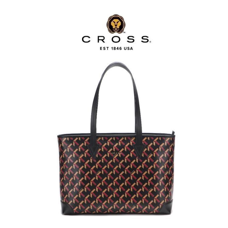 CROSS 高仕 限量1折 頂級小牛皮購物包拖特包 約瑟芬系列 Monogram 全新專櫃展示品