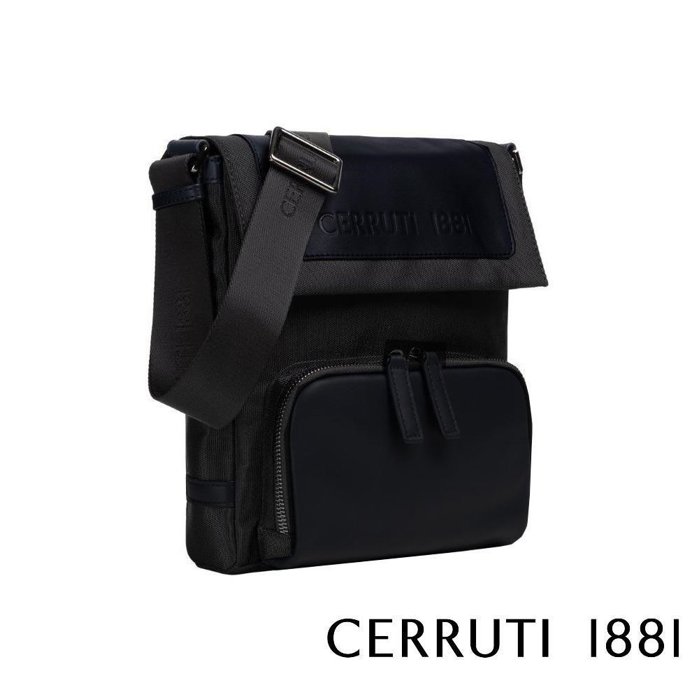 Cerruti 1881 限量2折 義大利頂級側背包肩背包 全新專櫃展示品 (黑色6278N)