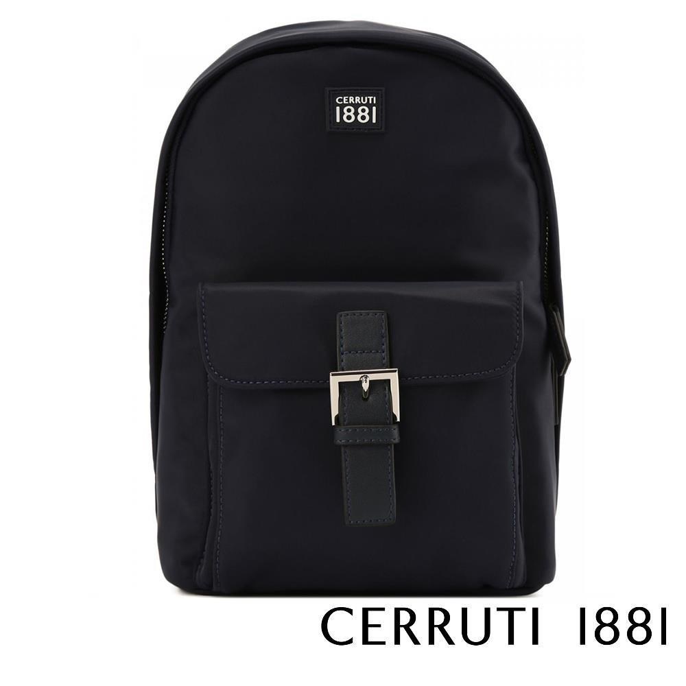 Cerruti 1881 限量2折 義大利頂級斜肩包 全新專櫃展示品 (黑色 6657N)