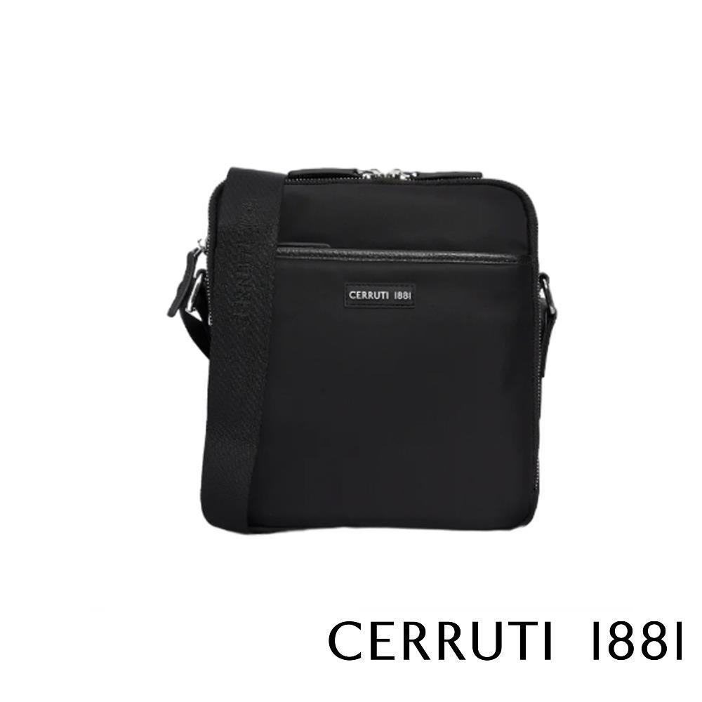 Cerruti 1881 限量2折 義大利頂級肩背包斜背包 全新專櫃展示品 (黑色 6669N)