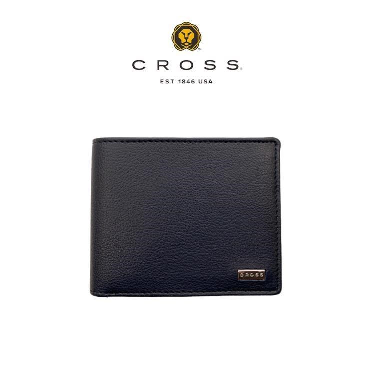 CROSS 高仕 限量2折 頂級小牛皮8卡皮夾 艾維斯系列 全新專櫃展示品 深藍色