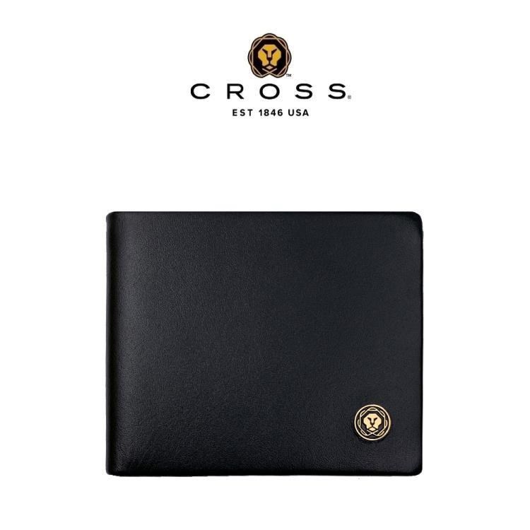 CROSS 高仕 限量2折 頂級小牛皮8卡皮夾 全新專櫃展示品 黑色