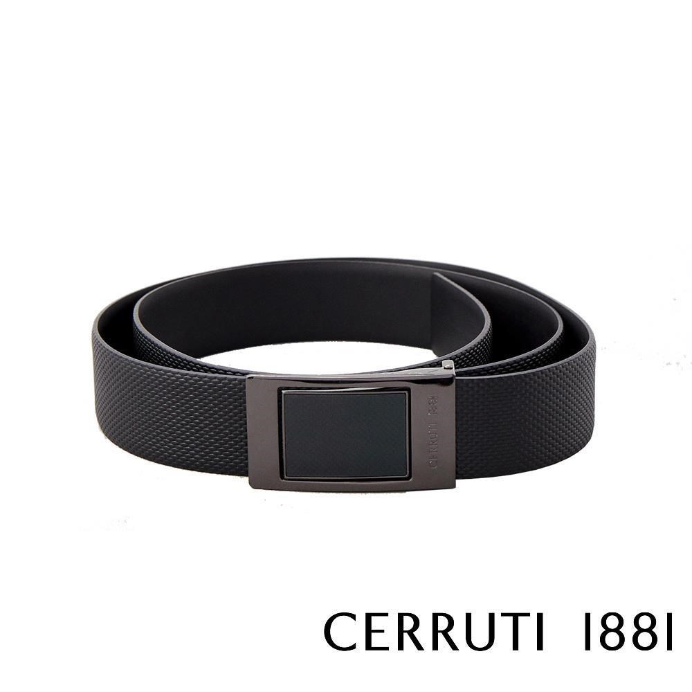 Cerruti 1881 限量3折 頂級義大利小牛皮皮帶 全新專櫃展示品(CECU03259M)