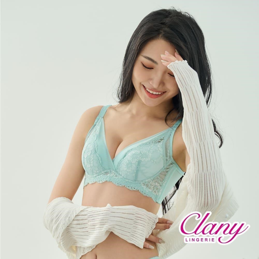 Clany 可蘭霓 MIT石墨烯軟鋼圈集中包覆BC罩杯不空杯蕾絲內衣 藍 8057-53