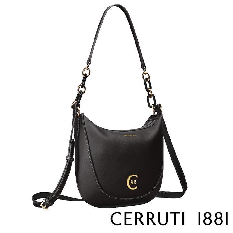 Cerruti 1881 限量2折 頂級義大利小牛皮手提包肩背包 全新專櫃展示品(5527M)