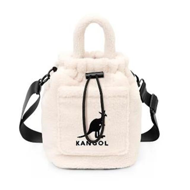 南紡購物中心】 KANGOL 水桶包超小容量進口防水布活動長背帶手提肩背斜
