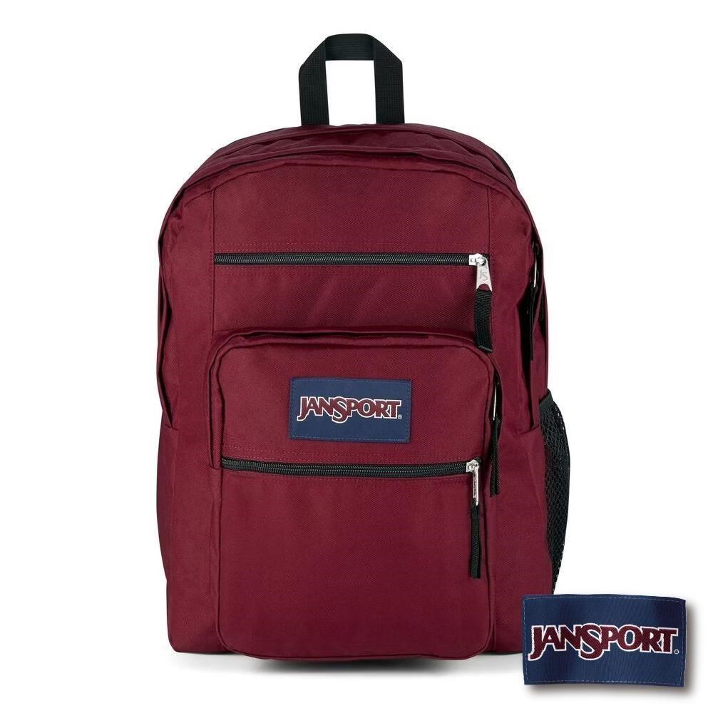 JanSport BIG STUDENT 校園系列後背包 -酒棕紅
