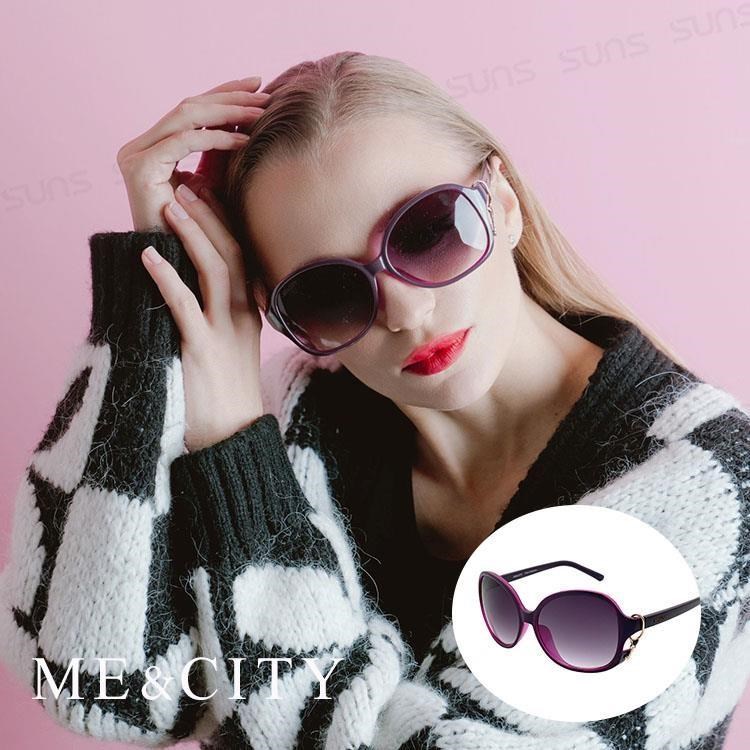 SUNS ME&CITY 甜美心型鎖鍊太陽眼鏡 精品時尚款 抗UV(ME 1223 H02)
