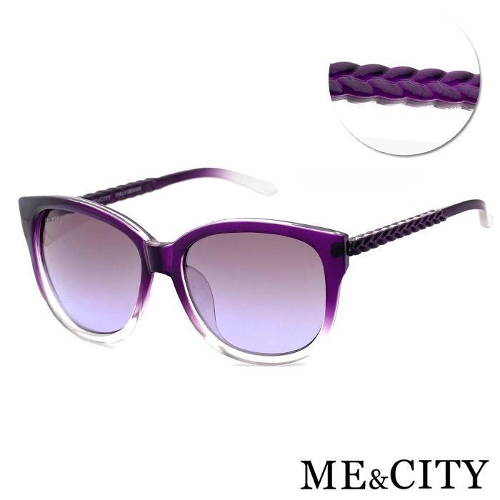 SUNS ME&CITY 歐美簡約麻花紋路 時尚太陽眼鏡 抗UV(ME 120002 H131)