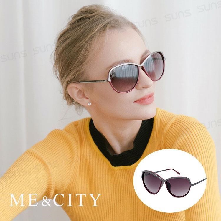 SUNS ME&CITY巴黎香榭雙色經典太陽眼鏡 義大利設計款 抗UV(ME120018 E041)