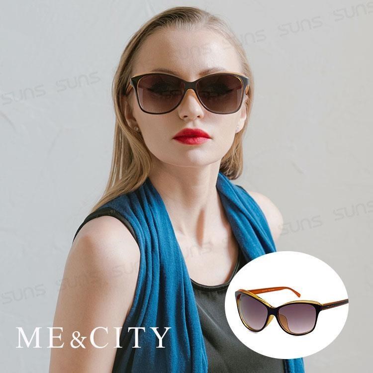 SUNS ME&CITY 極簡約雙色時尚太陽眼鏡 抗UV(ME 120024 J221)