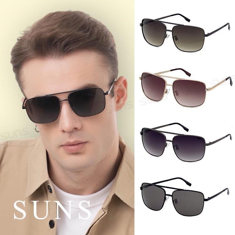 SUNS 時尚墨鏡 金屬方框墨鏡 駕駛太陽眼鏡 抗UV(51538)