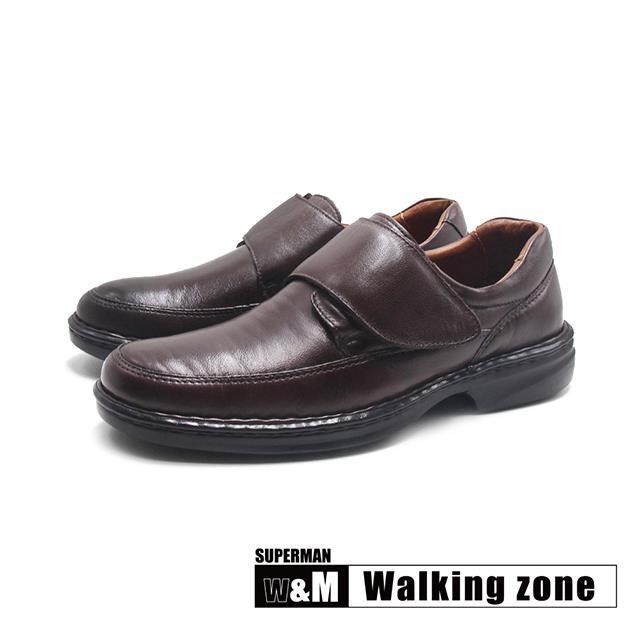 WALKING ZONE (男)SUPERMAN系列 巴西ROMA魔鬼氈紳士減壓皮鞋 男鞋-咖啡(其他規格)