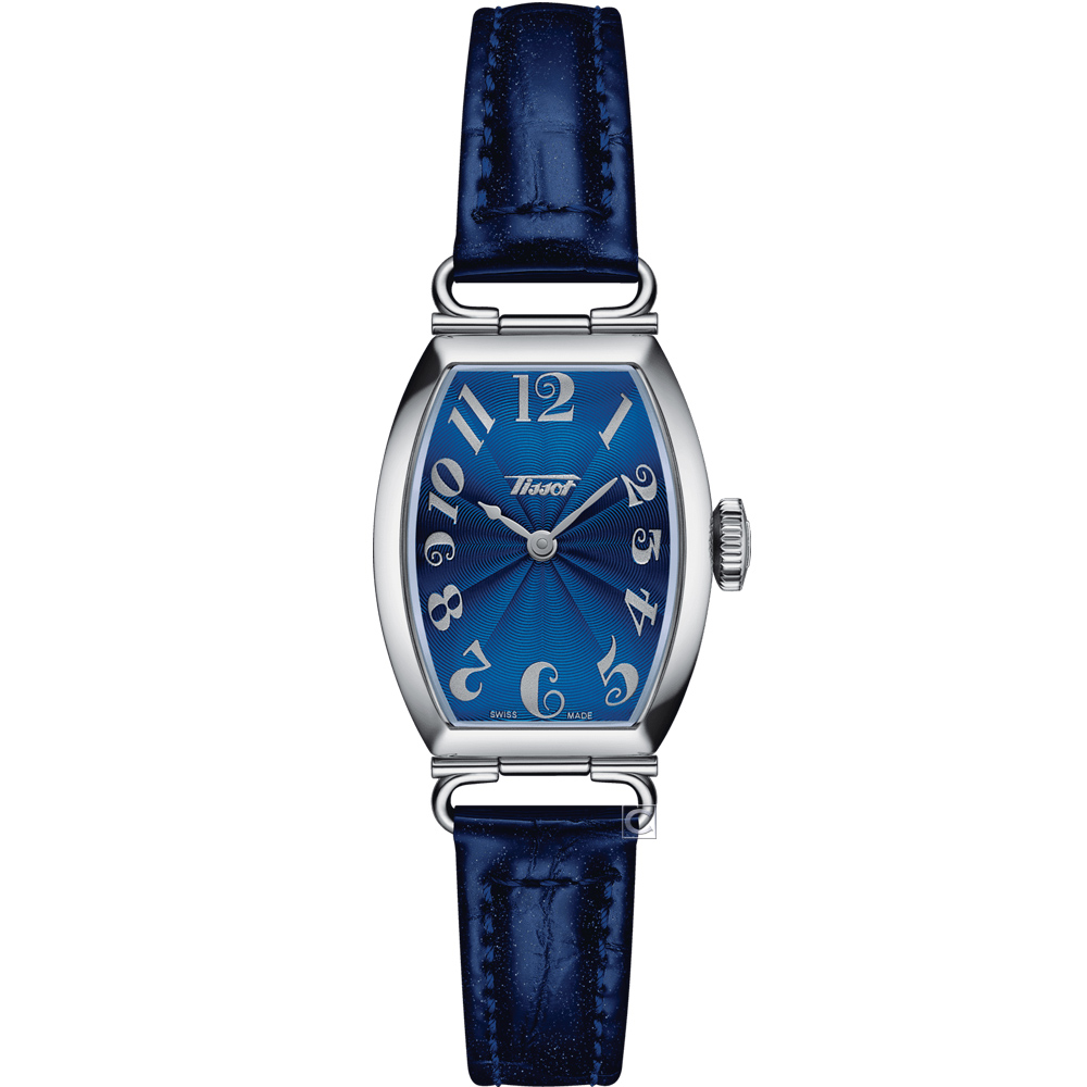 TISSOT 天梭 官方授權 Heritage Porto 優雅酒桶型時尚手錶(T1281091604200)