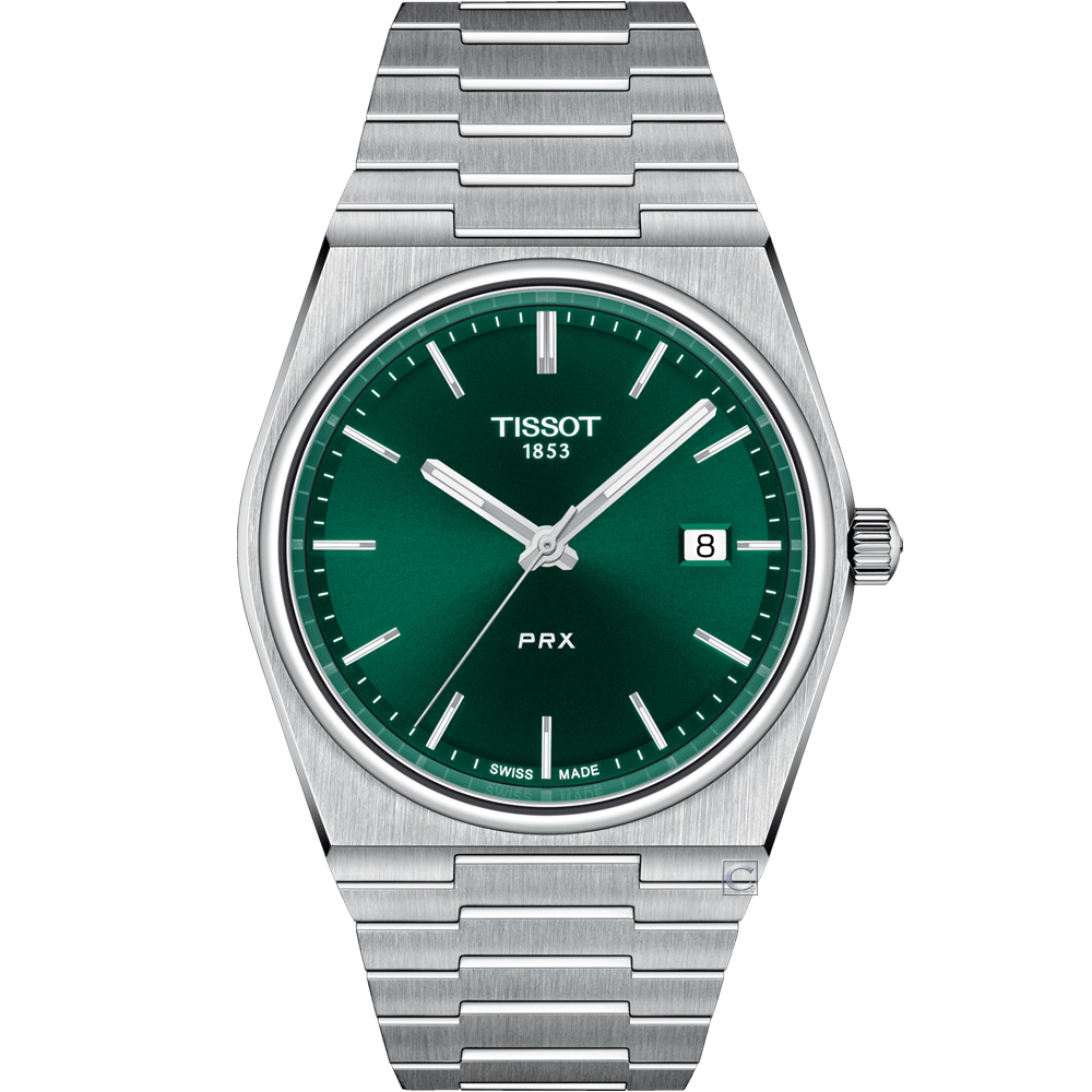 TISSOT 天梭 錶官方授權 PRX 40 205 復古新浪潮時尚男錶(T1374101109100)