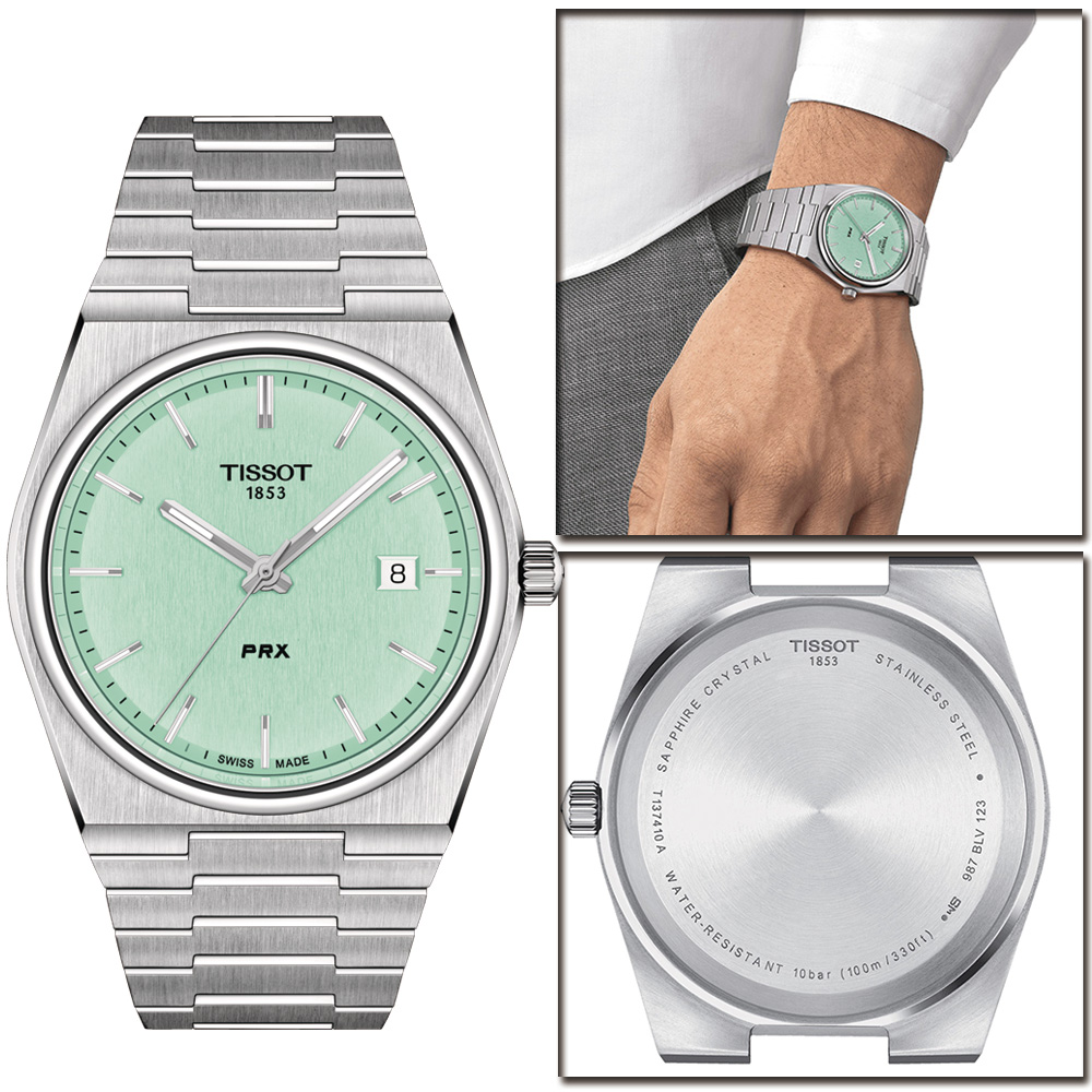 TISSOT 天梭 官方授權 PRX系列 復古簡約設計腕錶-T1374101109101（其他規格）