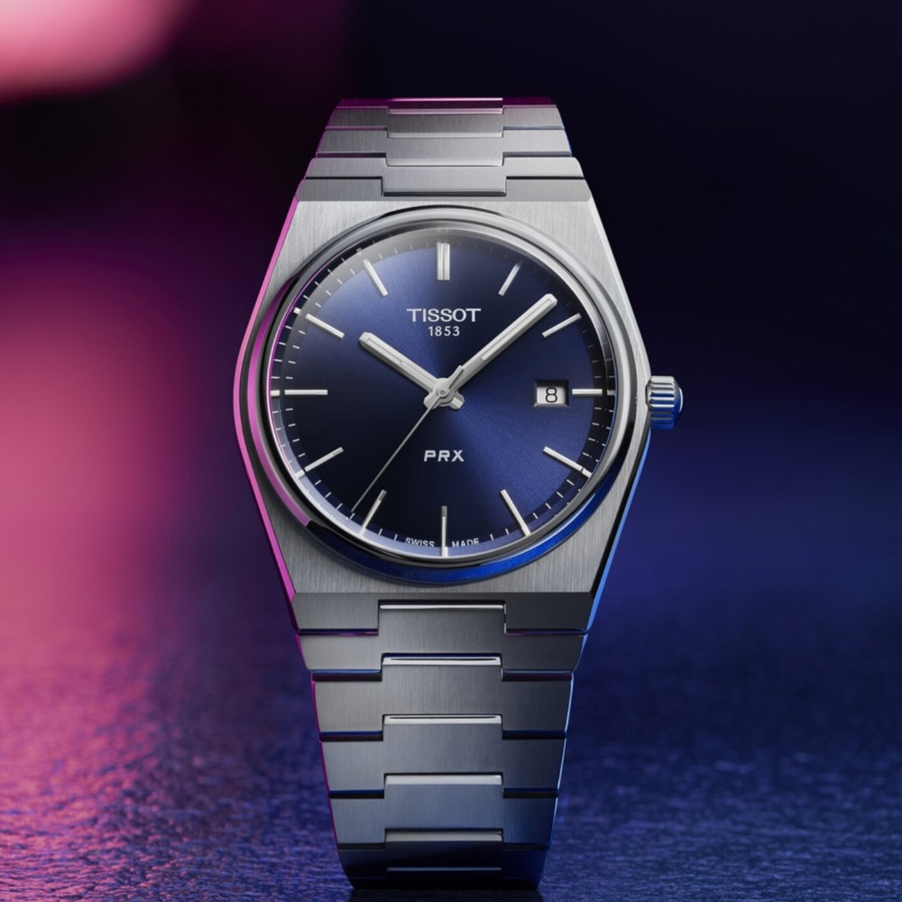 TISSOT 天梭 PRX 40 205 復古新浪潮時尚男錶(T1374101104100)