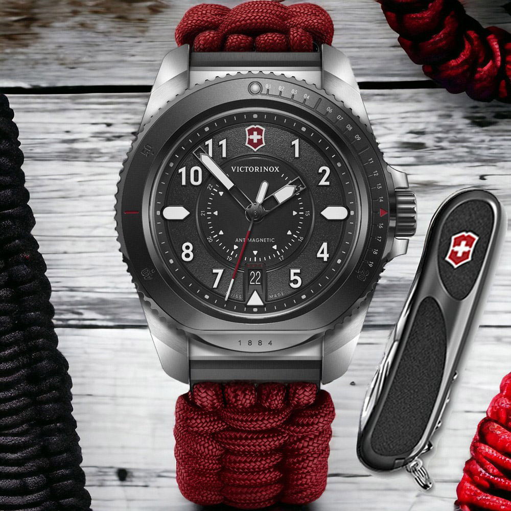 VICTORINOX 瑞士維氏 JOURNEY 1884系列 限量套組 男錶 手錶-VISA-242016.1 /43mm