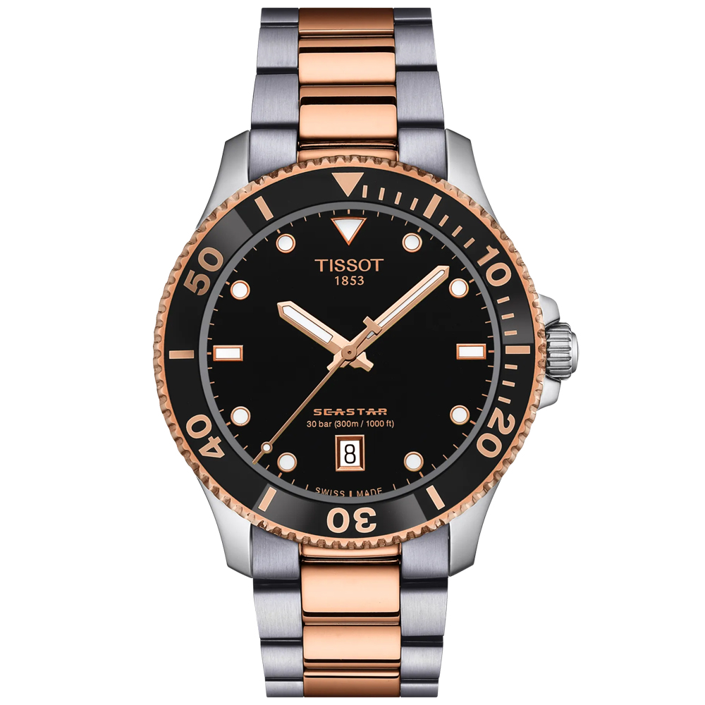 TISSOT 天梭 官方授權 SEASTAR 海洋之星 潛水石英腕錶 錶 週年慶 雙11 T1204102205101 / T120.410.22.051.01