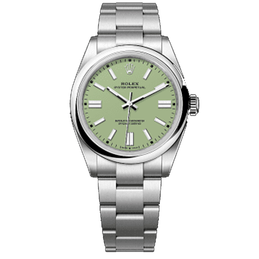 Rolex 勞力士 134300 新款 OYSTER PERPETUAL 開心果綠色 41mm