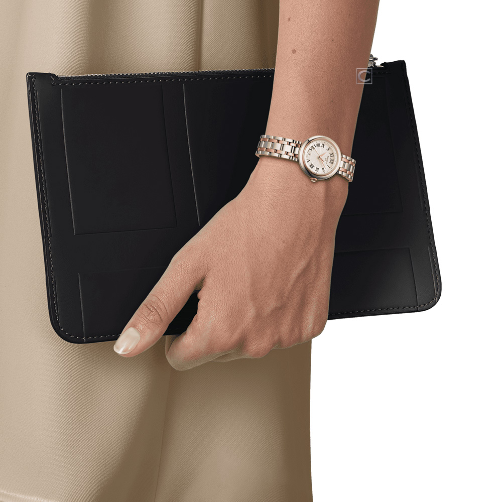 TISSOT 天梭 官方授權 Bellissima 浪漫邂逅羅馬時尚腕錶-T1260102201301/雙色