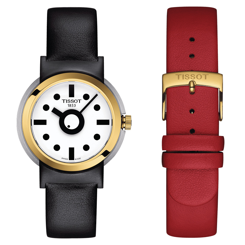 TISSOT 天梭 官方授權 HERITAGE MEMPHIS 限量石英女錶 套錶 周年慶獻禮-34mm T134.210.27.011.00