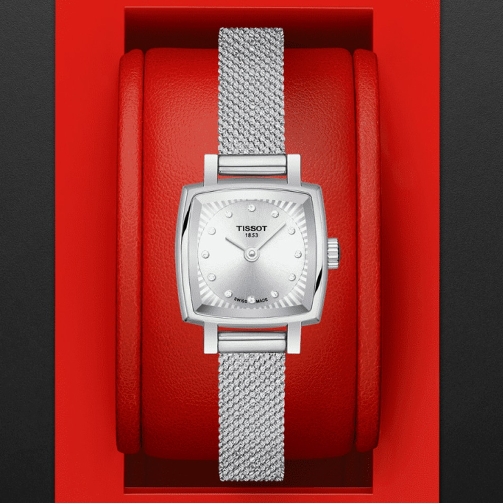 TISSOT 天梭 官方授權 LOVELY系列 典雅方形時尚腕錶 錶 週年慶 雙11 / T0581091103600 / T058.109.11.036.00