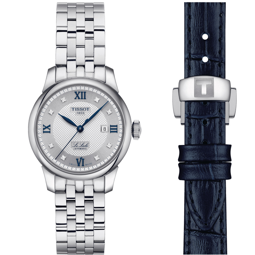 TISSOT 天梭 錶 LE LOCLE 力洛克 20周年鑽石自動機械女錶-T0062071103601