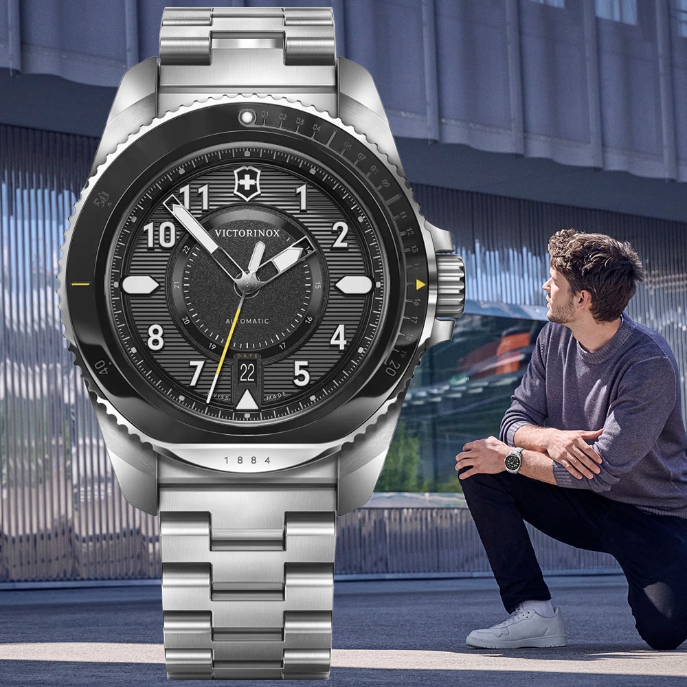 VICTORINOX 瑞士維氏 Journey 1884 潛水機械腕錶 錶 週年慶 雙11 43mm / VISA-241981