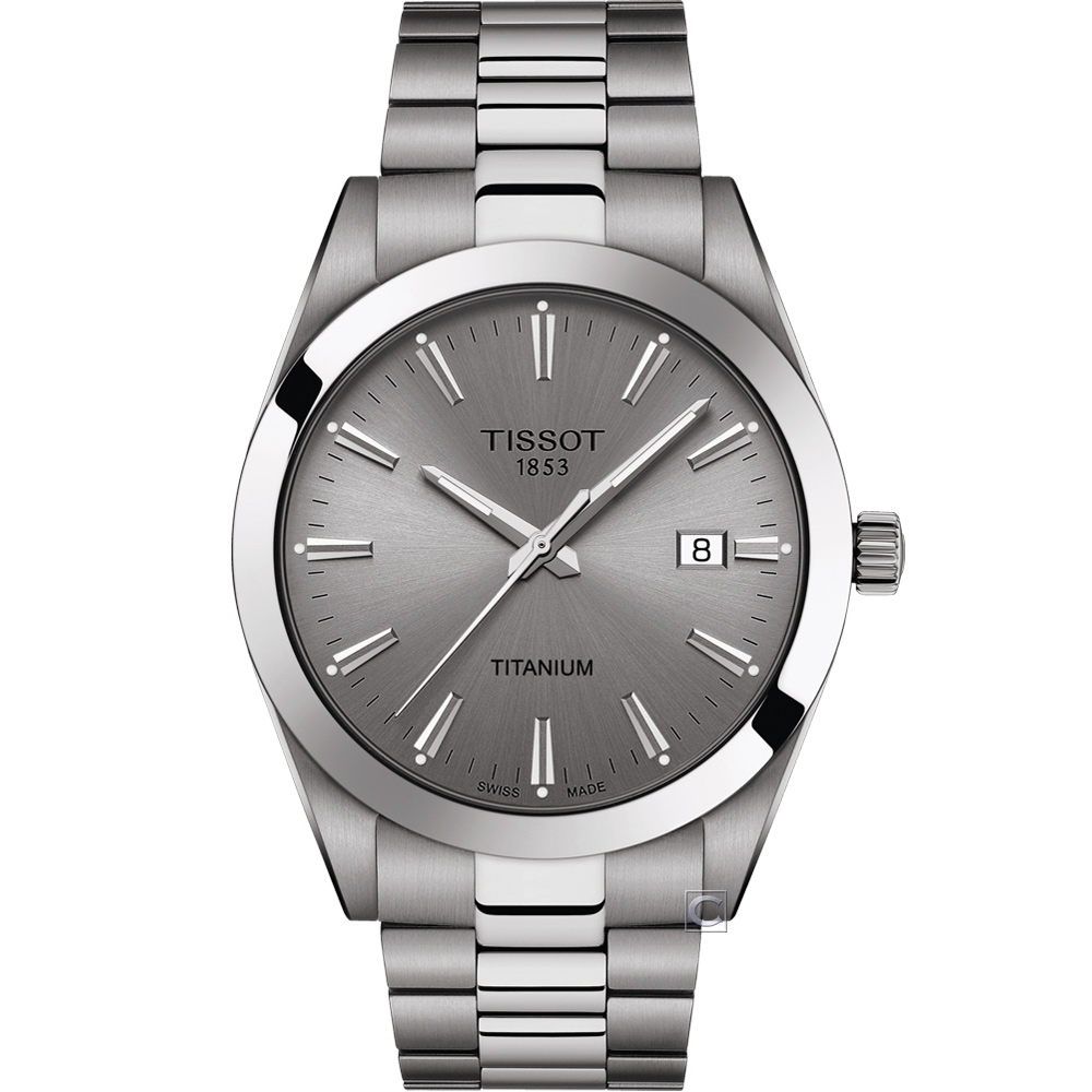 TISSOT 天梭 GENTLEMAN 紳士時尚男錶(T1274104408100)灰