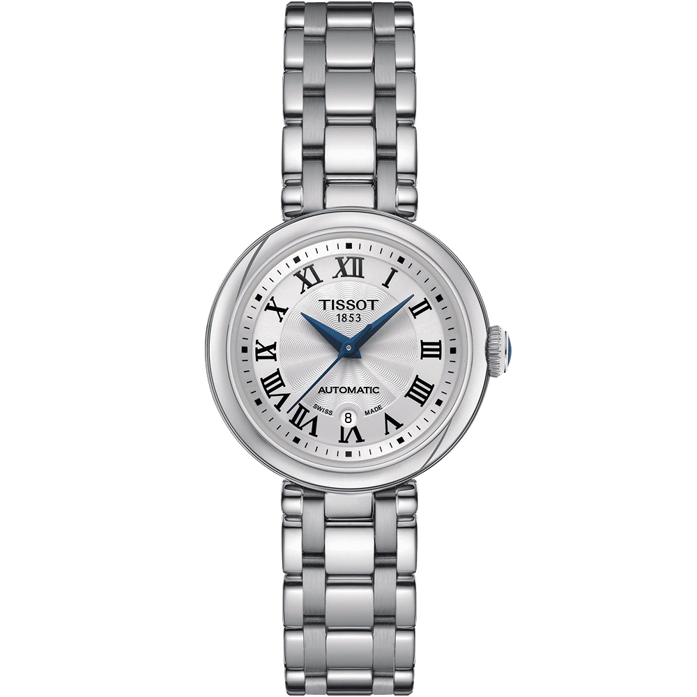 TISSOT 天梭 官方授權 Bellissima 羅馬機械女錶 百貨周年慶-29mm T1262071101300