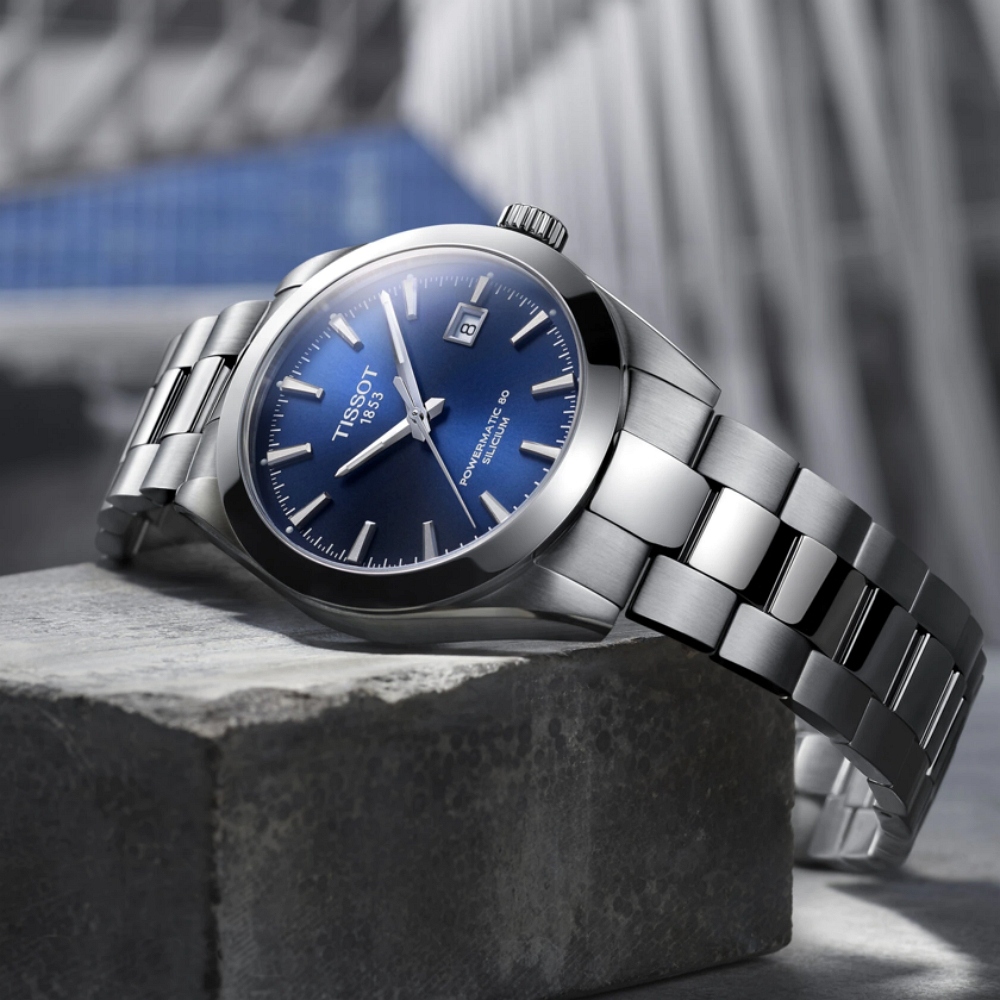 TISSOT 天梭 官方授權 Gentleman 經典矽游絲機械腕錶 錶 週年慶 雙11 T1274071104100 / T127.407.11.041.00