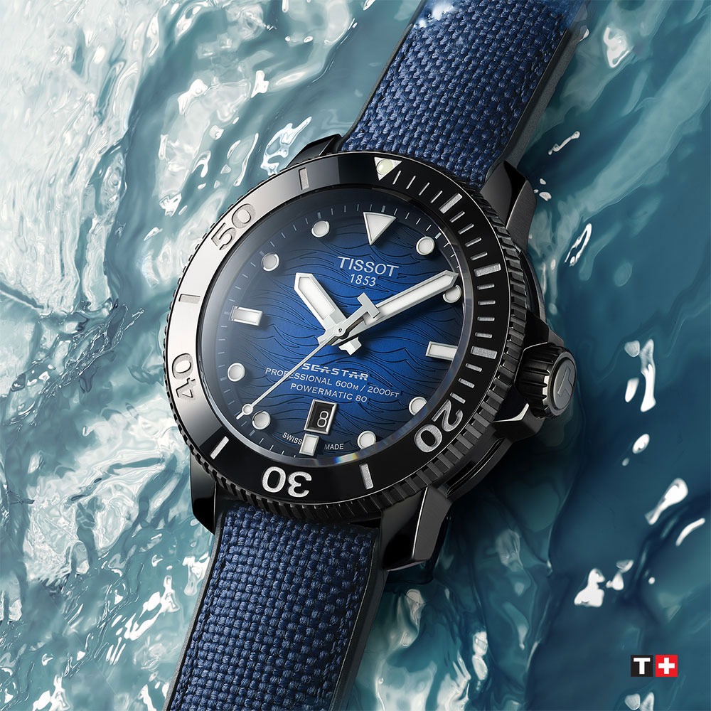 TISSOT 天梭 官方授權 Seastar 2000 專業600米潛水機械錶 雙11盛典-46mm T120.607.37.041.00