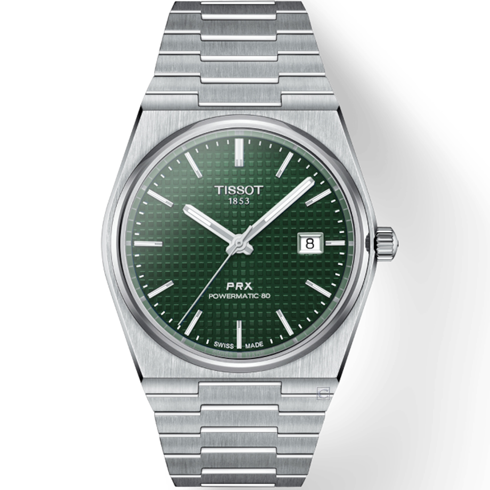 TISSOT 天梭 錶 官方授權 PRX 40 205 復古新浪潮機械男錶(T1374071109100)