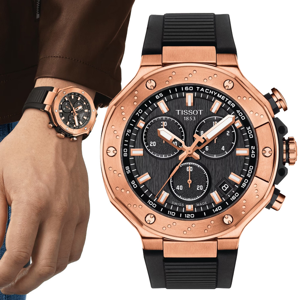 TISSOT 天梭 官方授權 T-RACE 競速計時石英腕錶 錶 週年慶 雙11 / T1414173705100 / T141.417.37.051.00