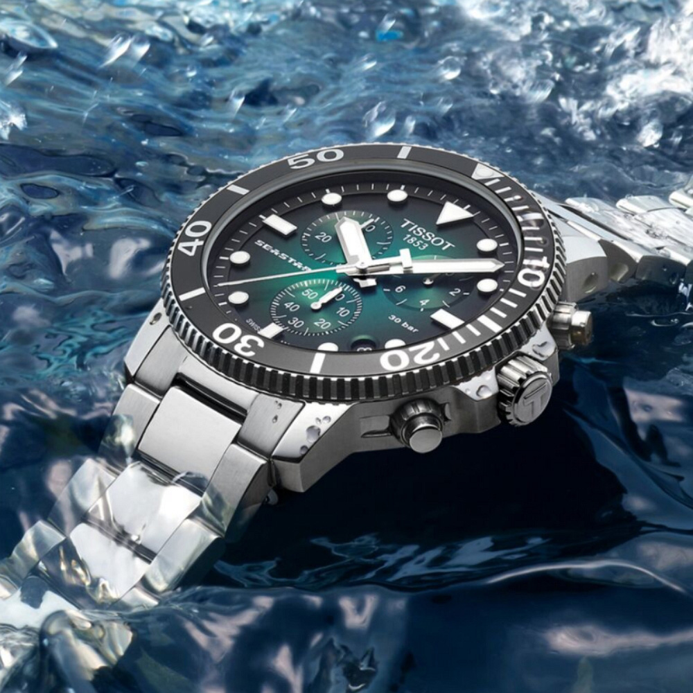 TISSOT 天梭 官方授權 SEASTAR 1000 海洋之星 計時腕錶 錶 週年慶 雙11 T1204171109101 / T120.417.11.091.01