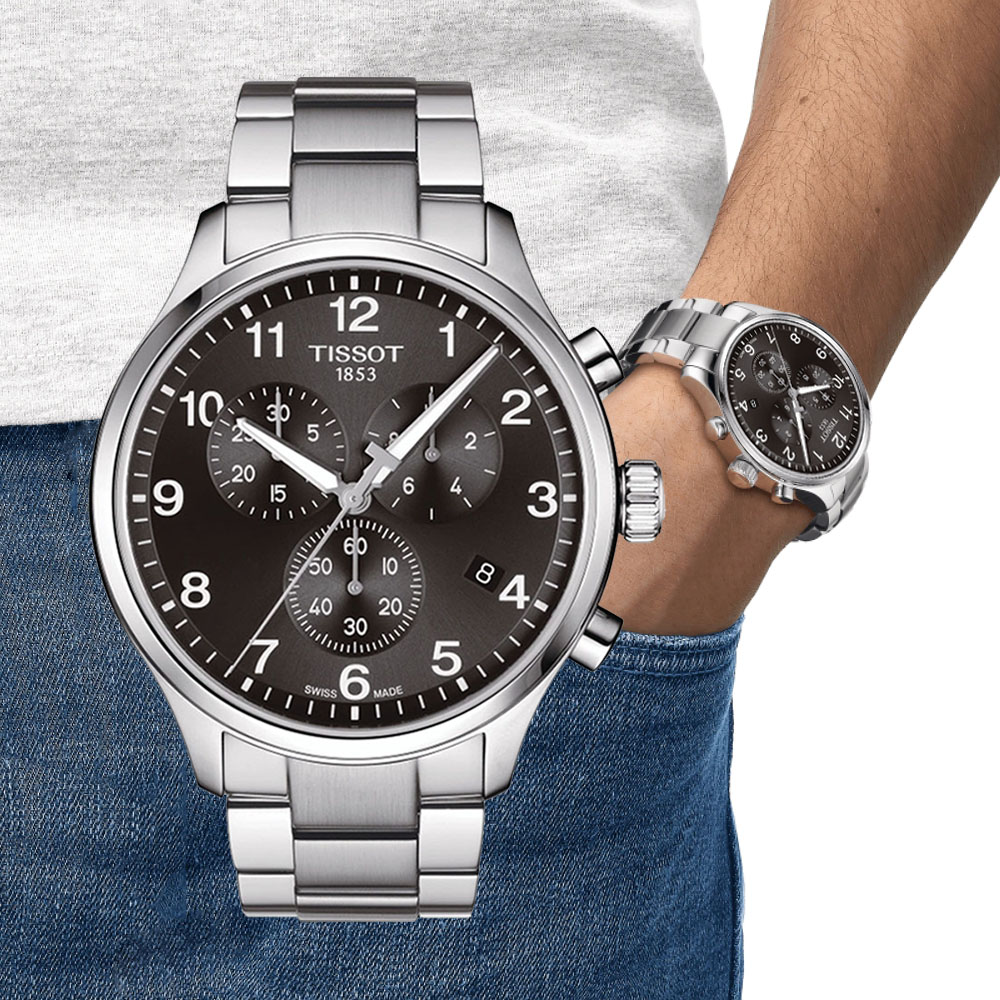 TISSOT 天梭 官方授權 XL三眼計時腕錶 錶 週年慶 雙11 T1166171105701 / T116.617.11.057.01